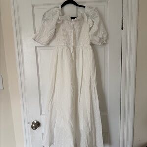 Summer Flowy White Dress